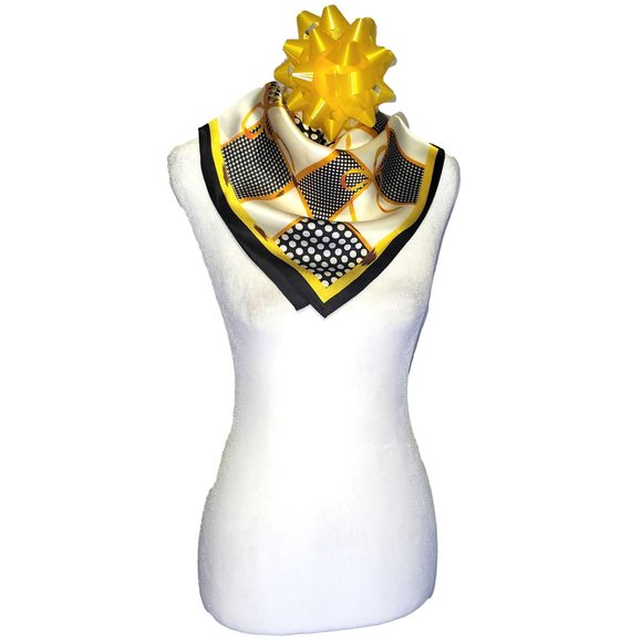 NWT Genuine 100% Mulberry Silk Satin Scarf 20"x20" Small Square Shawl 5449 - Picture 5 of 8